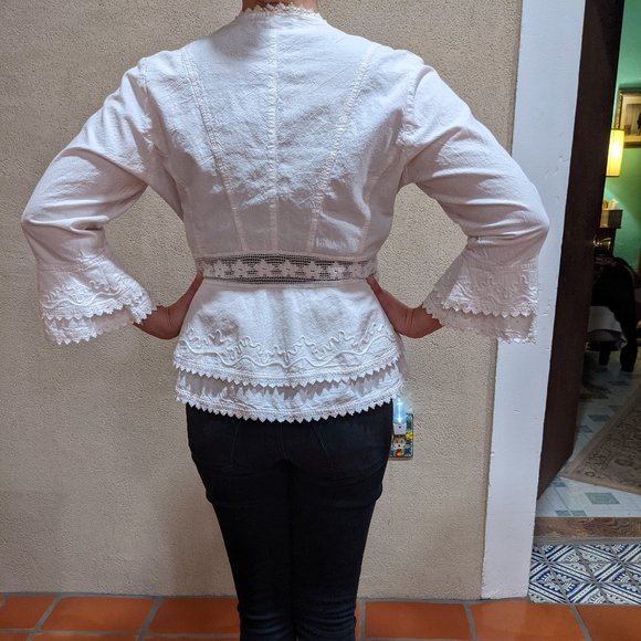 Boho or vintage light jacket - Picture 3 of 7